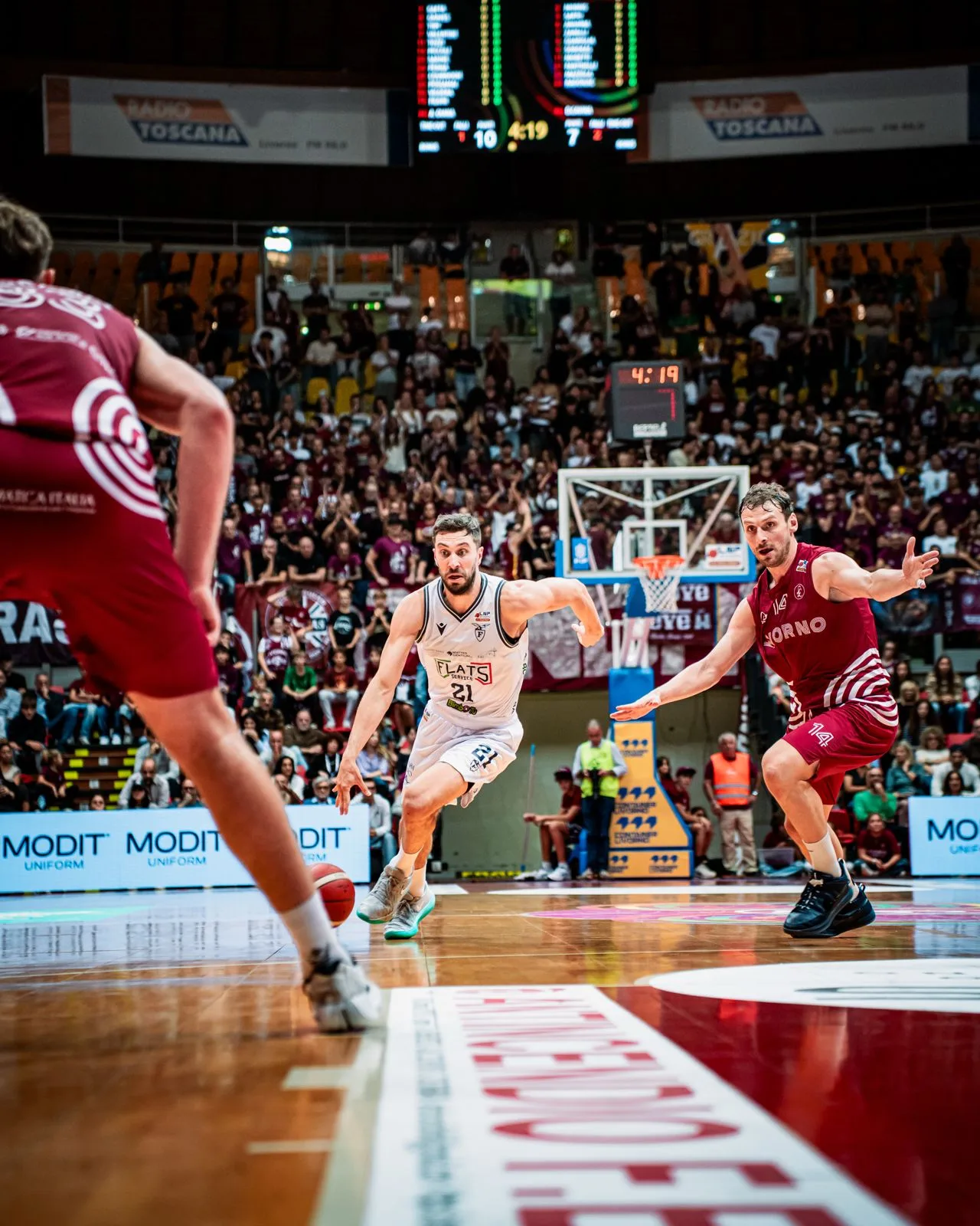 LA FLATS SERVICE CEDE A LIVORNO (85-59) E FANTINELLI VA KO