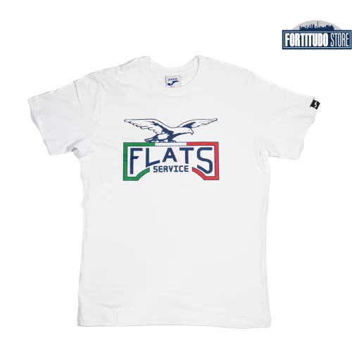 T SHIRT FORTITUDO FLATS SERVICE BIANCA ADULTO